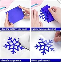 Vista 5 de HTVRONT - Vinilo de transferencia de calor HTV- Rollos de vinilo de 3.65 x 6 metros, ideal para camisetas, es fácil de cortar y quitar