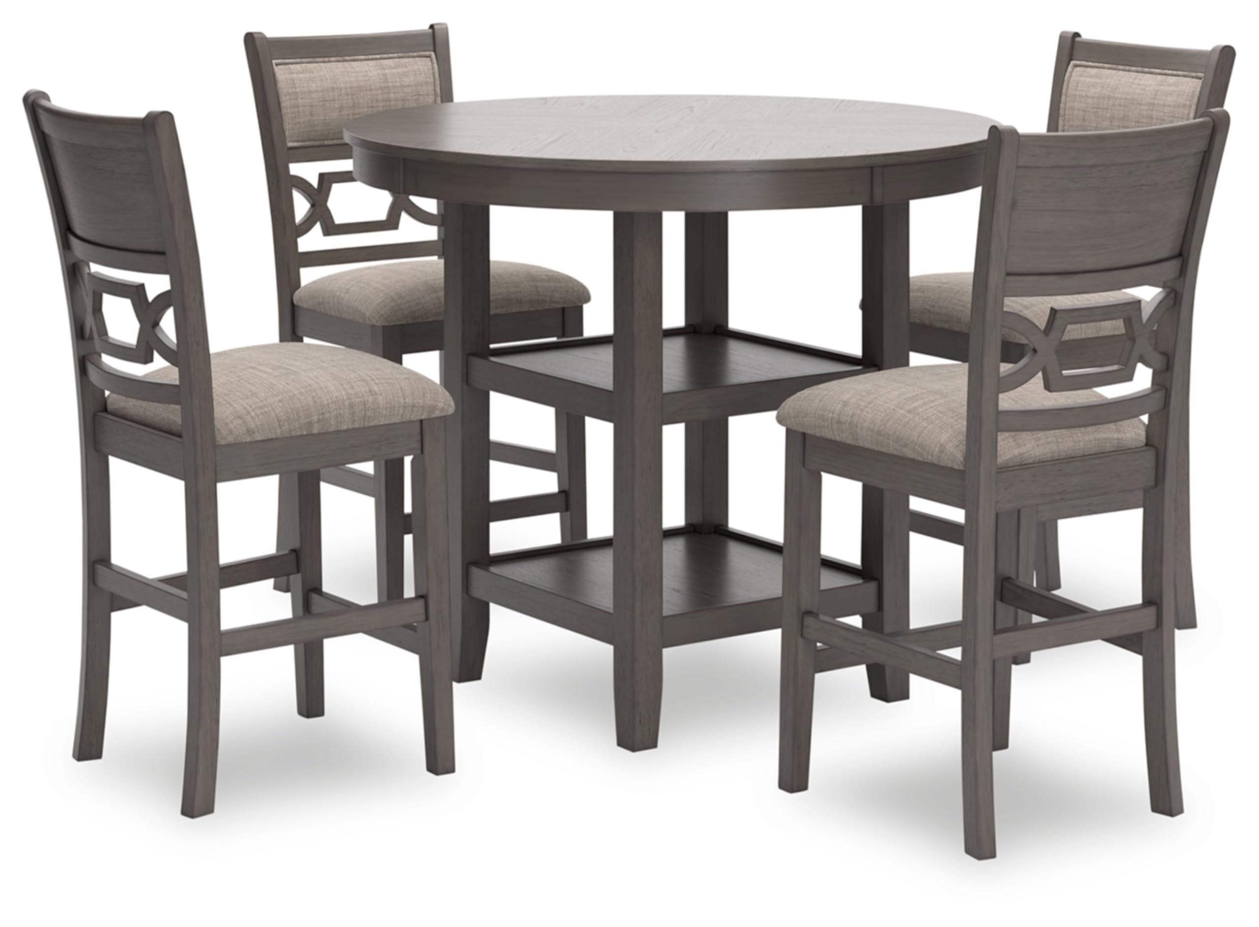Signature Design by Ashley 5-Piece Round Counter Height Dining Set