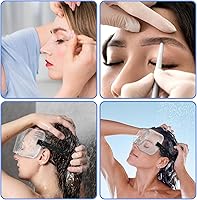 Vista 6 de Protector de pestañas y cejas ajustable, gafas de ducha, diseño apto para gafas, perfecto para proteger pestañas postizas