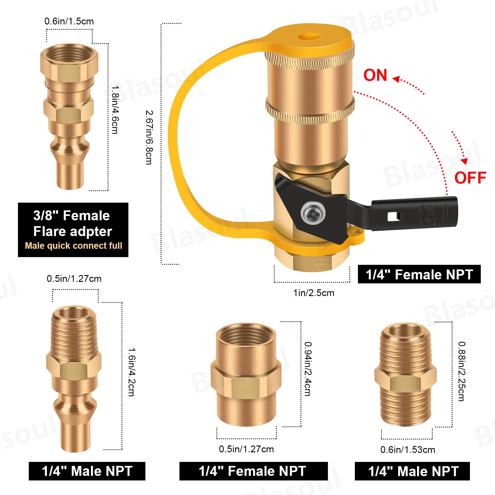 Propane Quick Connect Fittings,1/4 Quick Connect Propane
