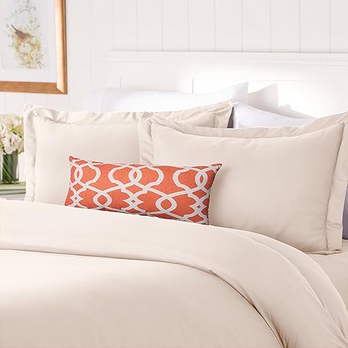 Elegante Comfort N. 1El mejor juego de funda para cama! 1500Hilos egipcios de calidad, de tela suave y sedosa, libre de arrugas.Juego de 3 fundas de