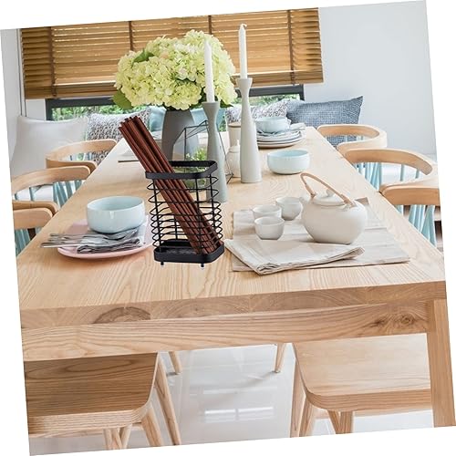 Miniatura 4 de FUOYLOO Caja de almacenamiento de cubiertos de cubiertos de alambre de utensilios de cocina soporte de servilletas soporte de utensilios de