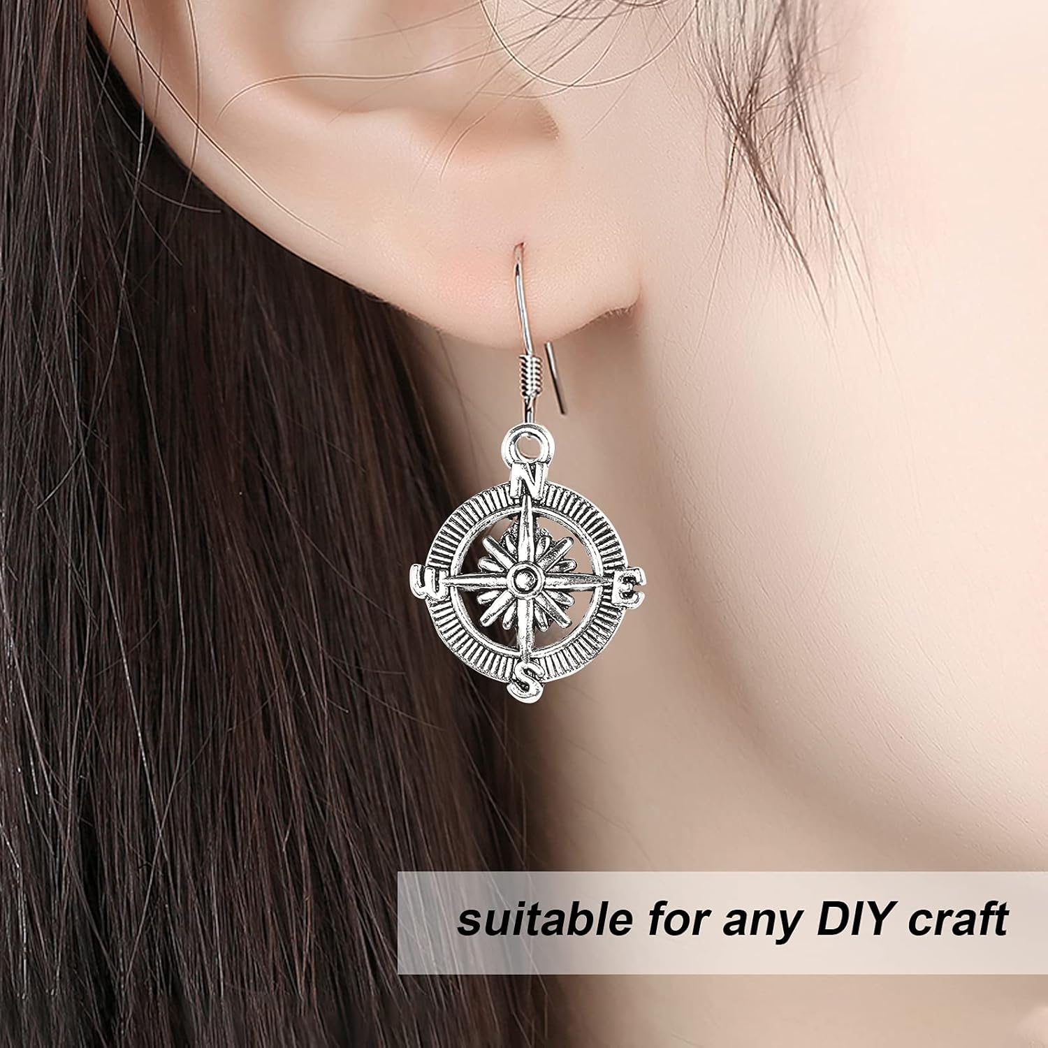 Joyzan Nautical Ship Wheel Anchor Charms Pendants, Rudder Helm Compass Collection Bulk Sailor Tibetan Silver Assorted Steampunk Connector DIY Bracelet Necklace Jewelry Finding Making Craft Alloy 20PCS - Image 5