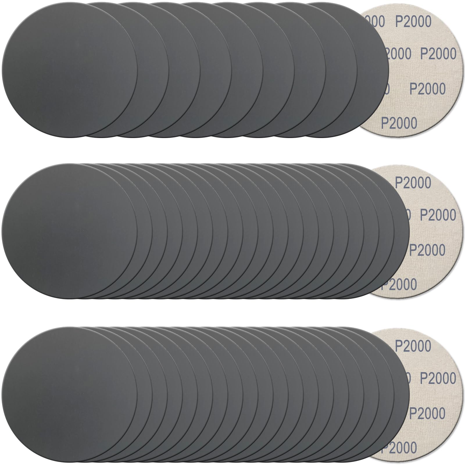 5 Inch Sanding Discs - 50 Pcs Hook & Loop -9
