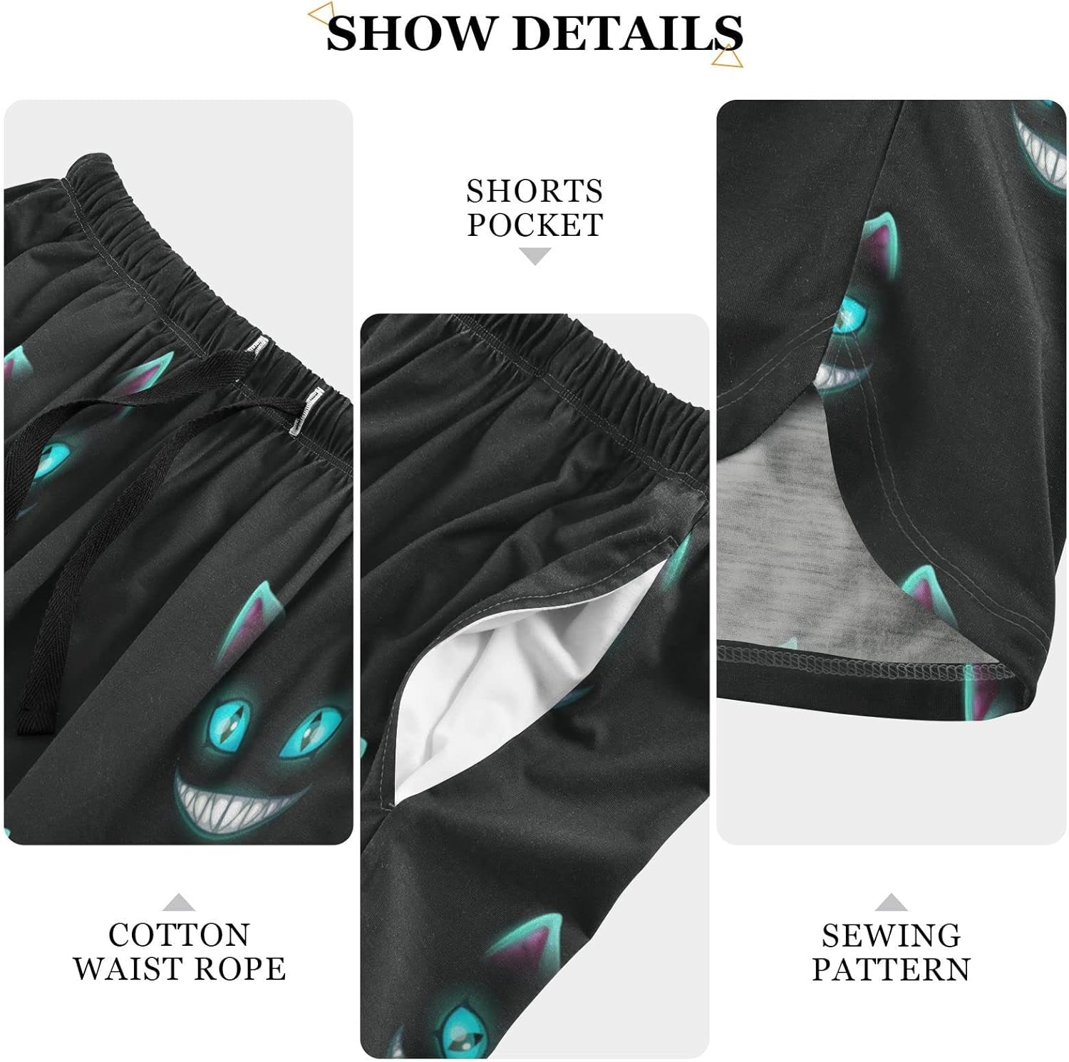 Sleep Shorts Soft Lounge Pajamas Bottoms with Pockets Comfy Short Pants for Women's - Image 6