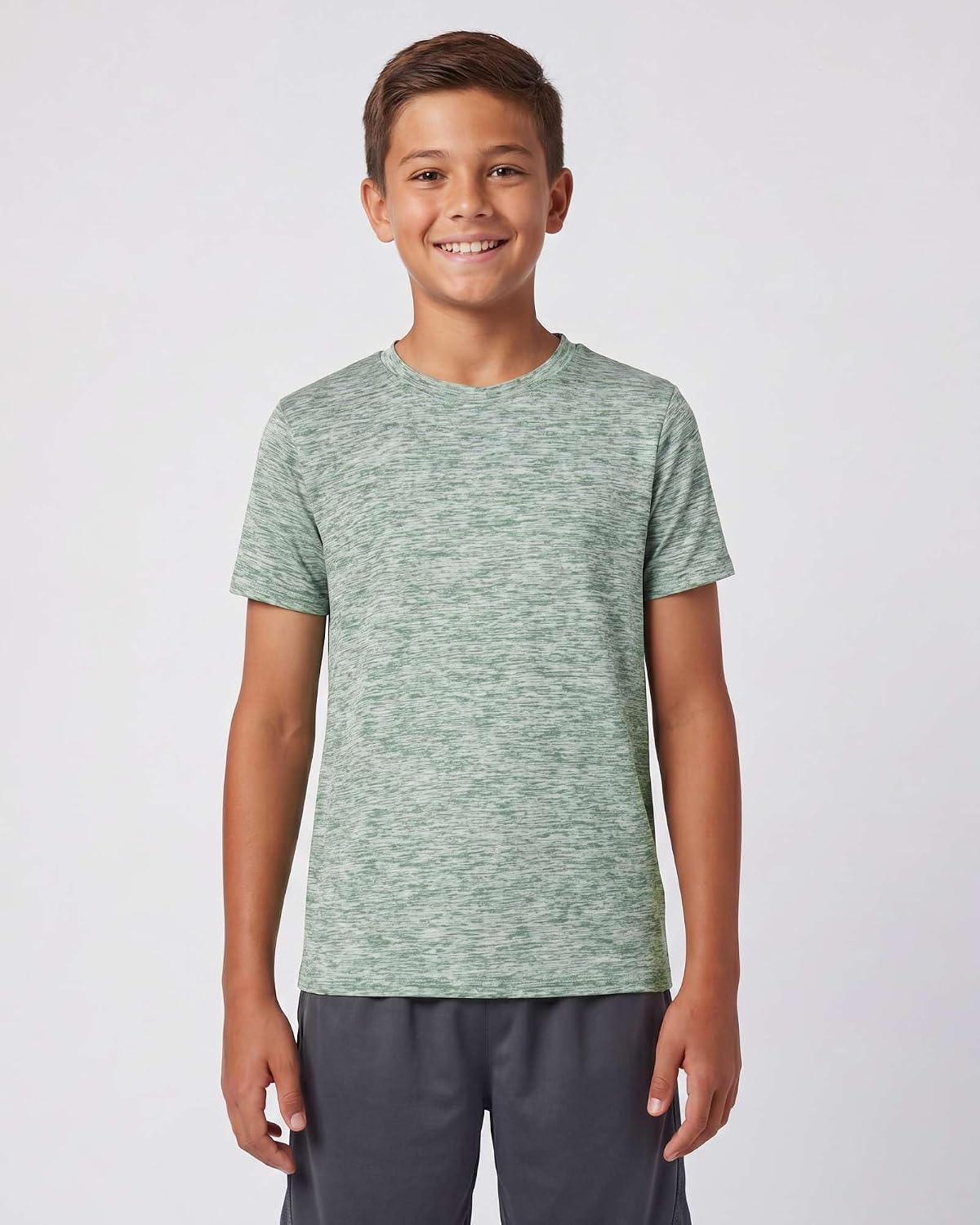 5 Pack Boys' Dry Fit T Shirts Athletic Short Sleeve Tees Kids Teens image 2