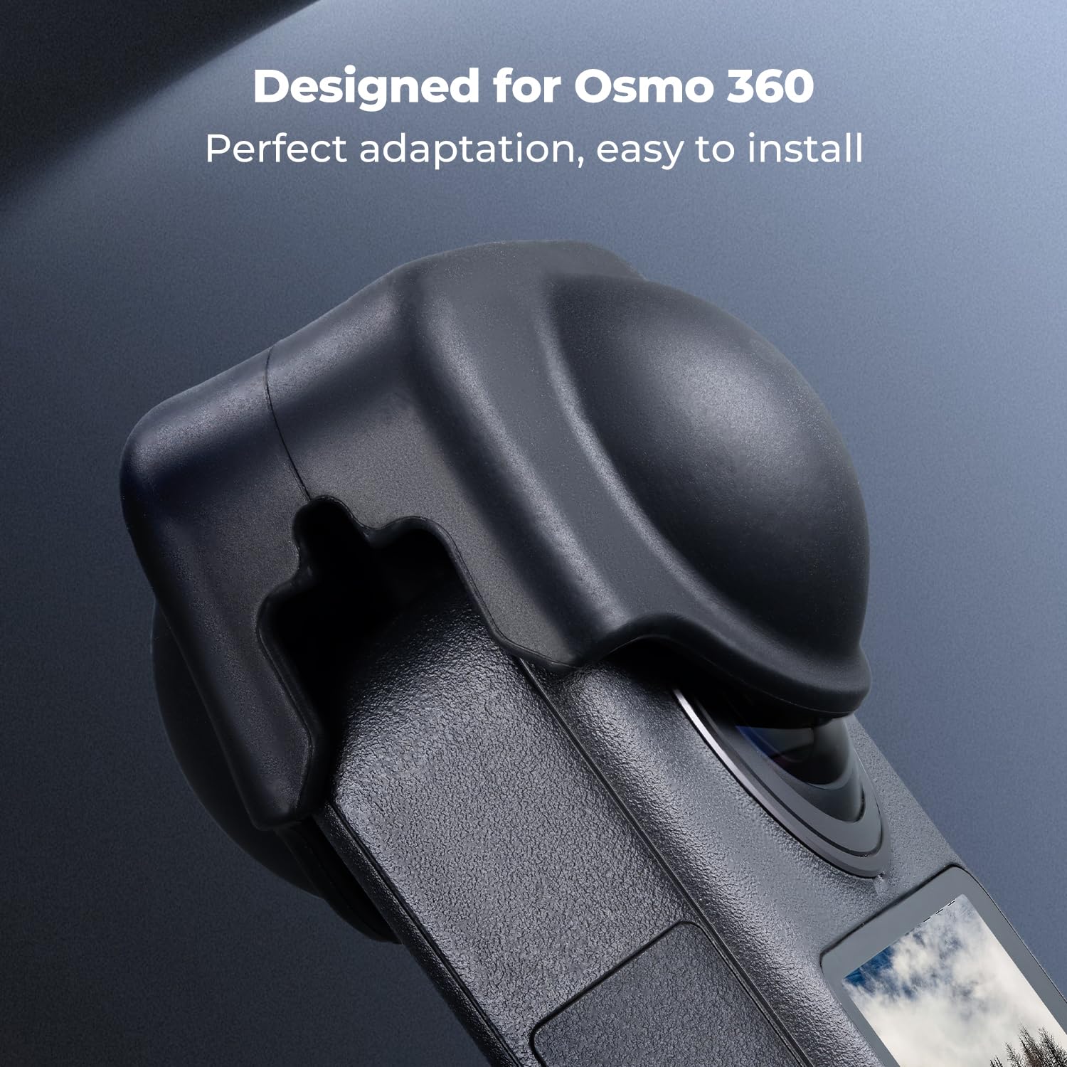K&F CONCEPT Kit Pellicola Schermo Compatibile con Accessori DJI OSMO 360 - Vetro Temperato Ultra HD con Coprilente in Silicone, Durezza 9H Antimpronte e Antigraffio