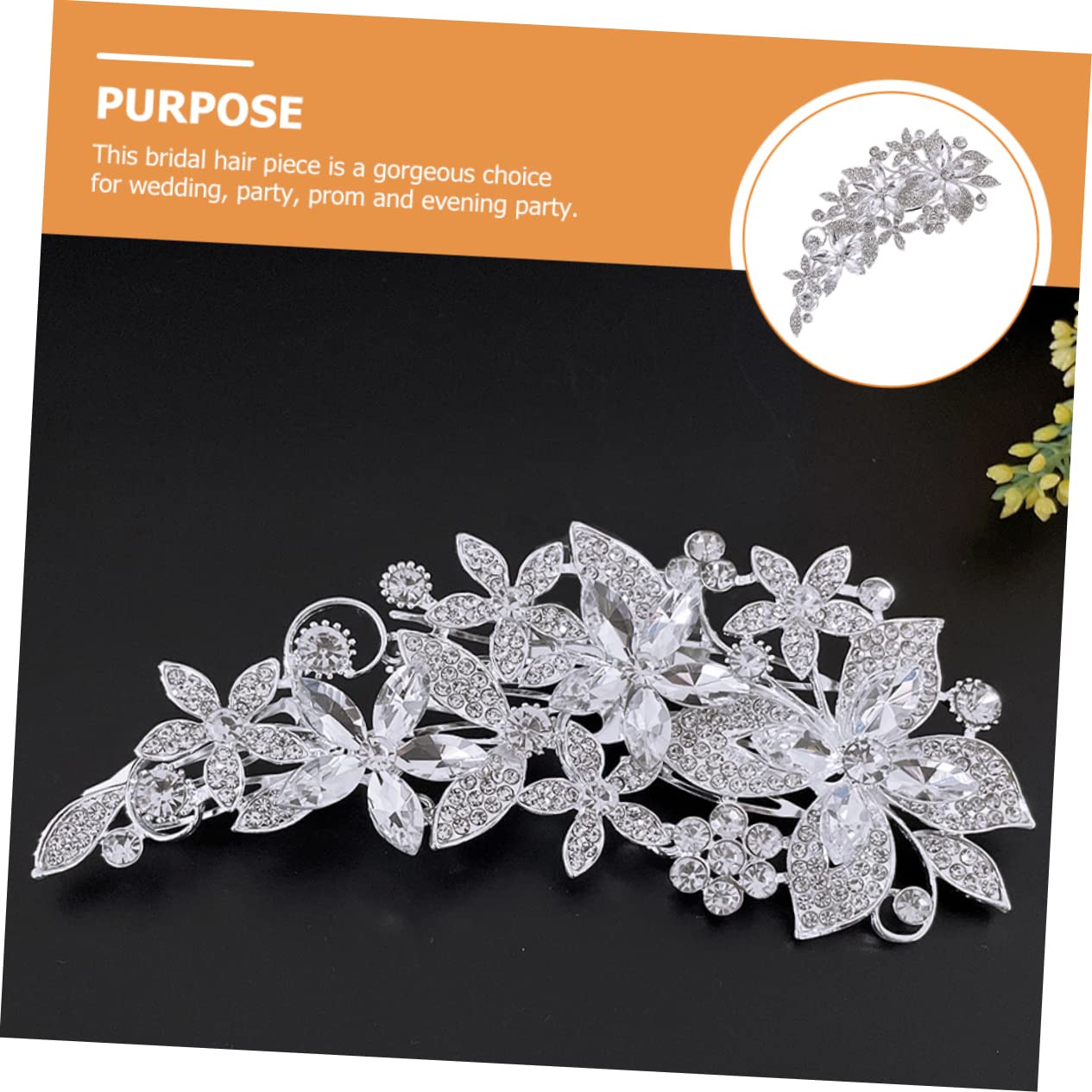 MAGICLULU 3 Pezzi Di Accessori Per Alla Moda Per Ragazze Set Di Pettini Per Da Sposa
