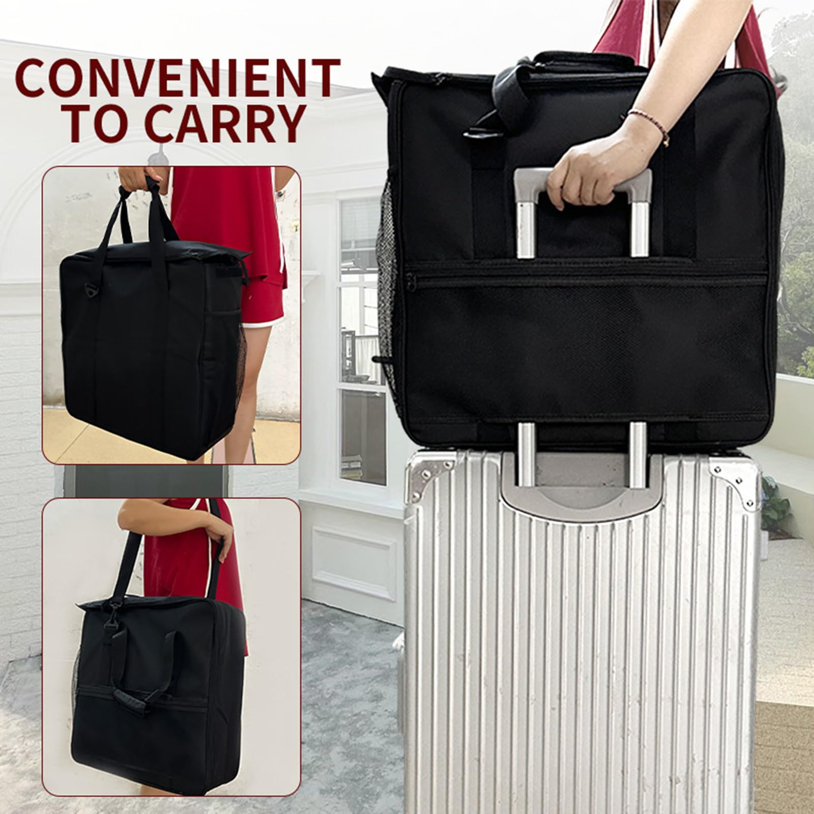 Customes Fit - Borsa portaoggetti in tessuto Oxford, resistente agli strappi, include protezione imbottita