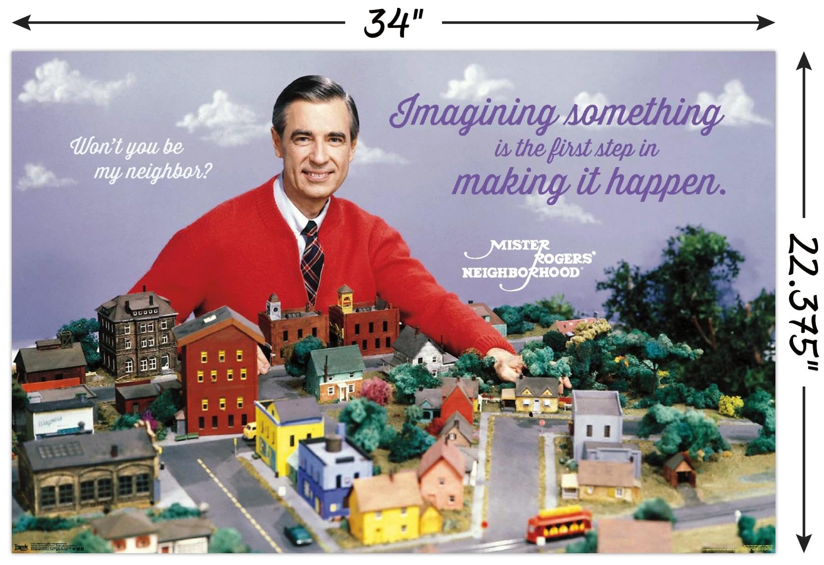 Amazon.co.jp: Trends International Mister Rogers-Neighborhood 壁用