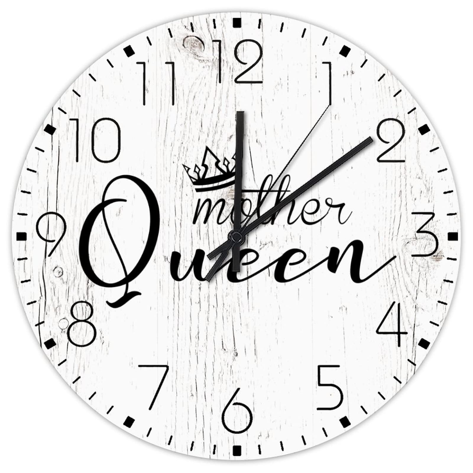 Horloge murale en bois pour salon et porche entrée design chaleureux