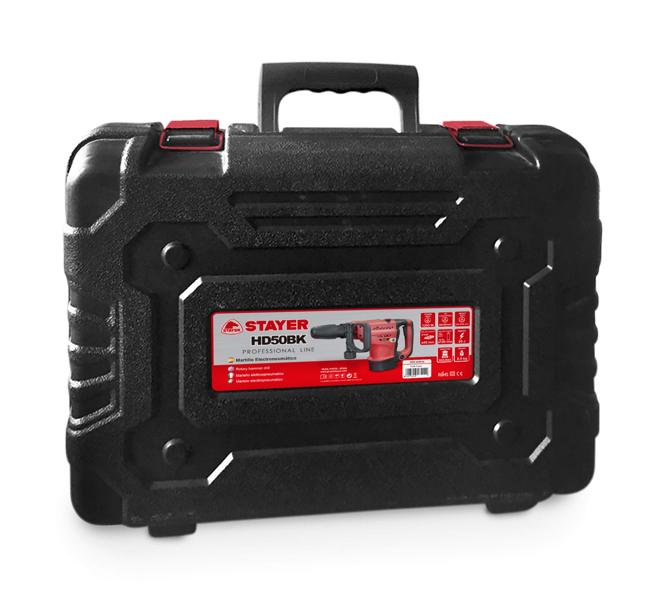 HD 50 BK - 1200W 2900ipm 20J 8.5Kg__ MARTILLO ELECTRONEUMÁTICO ROTATIVO SDS-Max