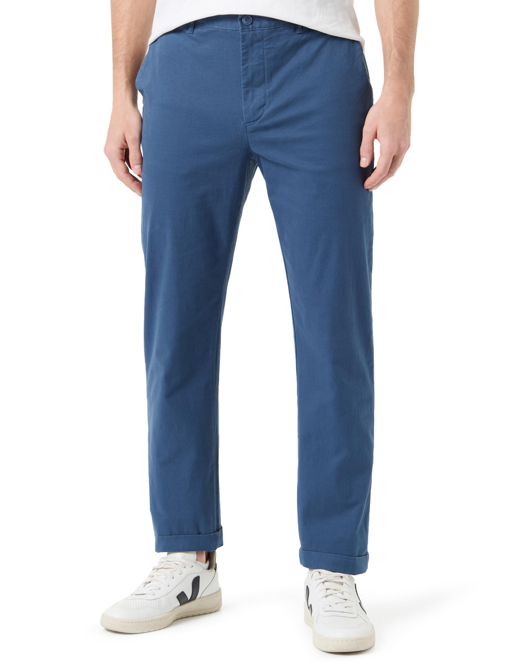 Tommy Hilfiger Men Mercer Essential Twill Chino Woven Pants, Blue, 28W / 29L