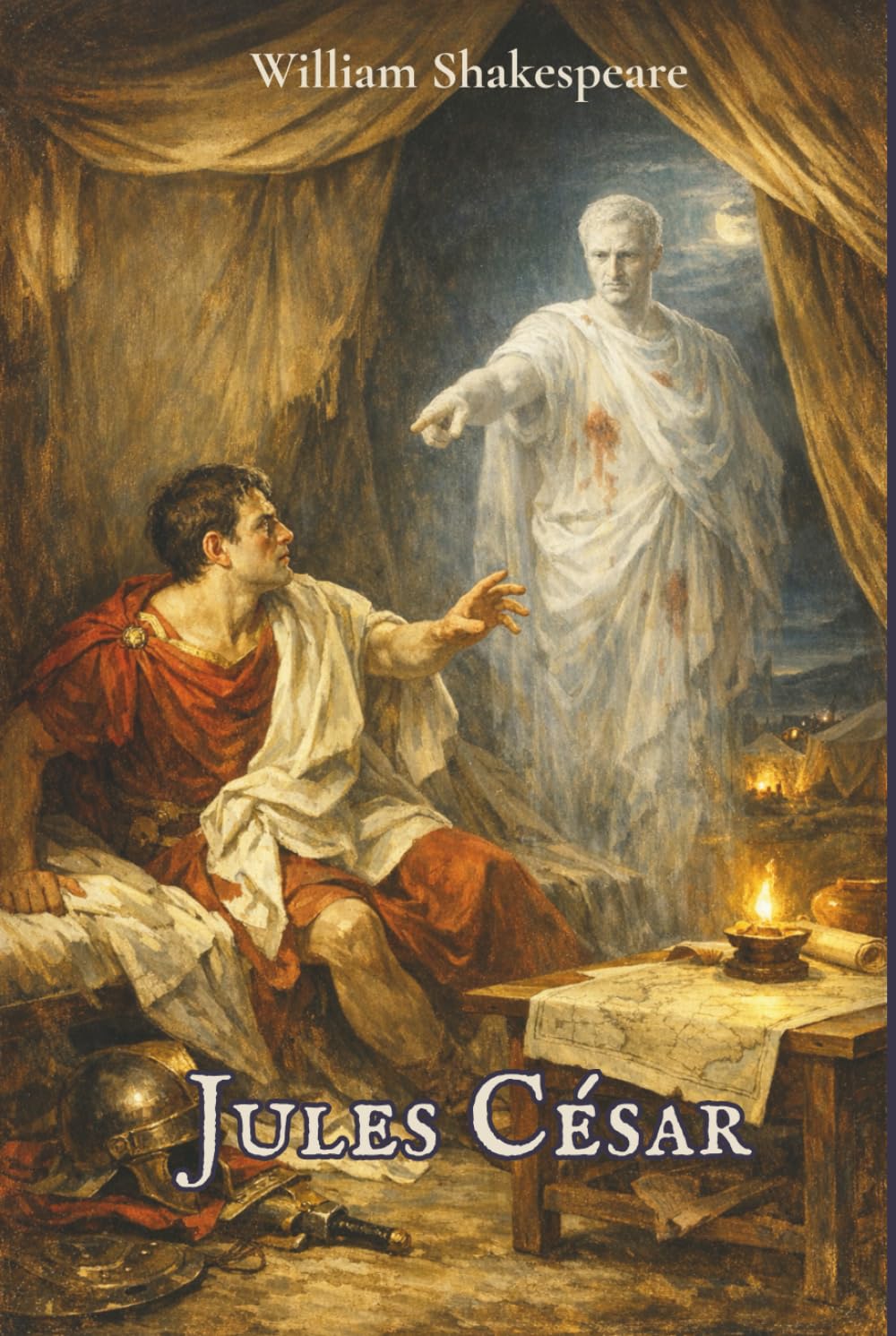 Jules César: Édition illustrée en pleine page · Style de gravure académique néoclassique du XIXᵉ siècle · Traduction classique du canon français