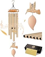 Vista 9 de Campanillas de viento de condolencias con hilandero de viento de colibrí, campanillas de viento conmemorativas para la pérdida de un ser querido