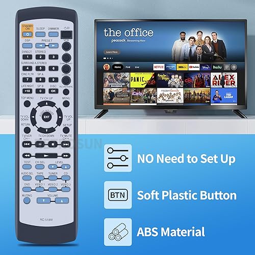 Miniatura 6 de RC-518M - Control remoto de repuesto para receptor Onkyo AV HT-R510 TX-SR501 HT-R410 HT-R420 TX-SR501E HTR510 TXSR501 HTR410 HTR420 TXSR501E