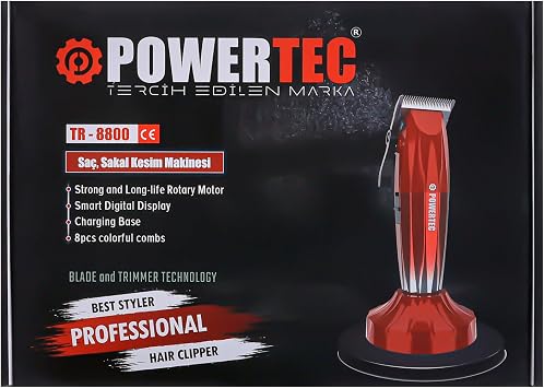 Powertec TR-8800 Profesyonel Saç Sakal Tıraş Makinesi