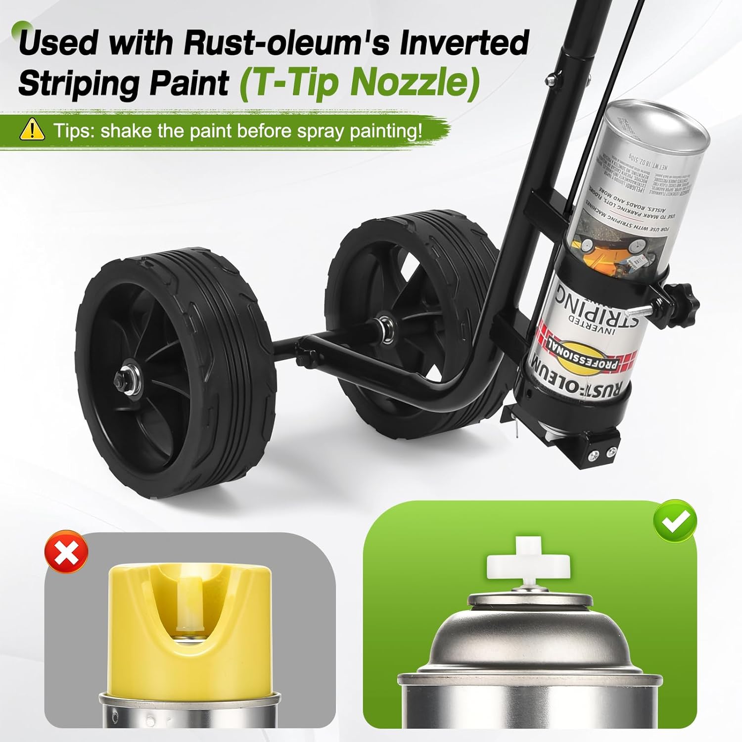 CAROD Striping Line Painting Wand, Striping Paint Sprayer Wand for Paint Stripe Ground, Sports Field, Parking Lot, Compatible with Professional Inverted Striping Paint T-tip Nozzle