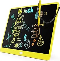 Vista 24 de KOKODI Tableta de escritura LCD, regalos para niños y niñas de 3 años, tableta de dibujo de 10 pulgadas, tablero colorido para garabatear
