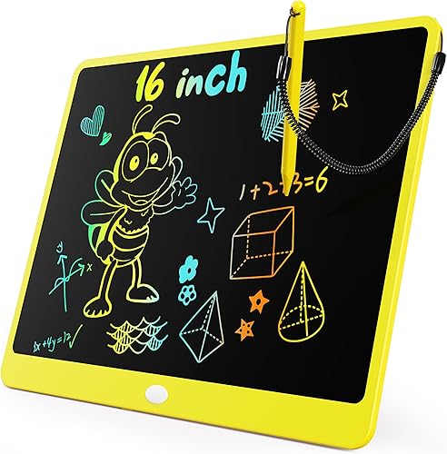 Miniatura 23 de KOKODI Tableta de escritura LCD, regalos para niños y niñas de 3 años, tablero de dibujo de 10 pulgadas, tablero de garabato colorido, tableta de