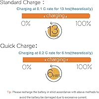 Vista 8 de melasta Batería receptora RC 6V 2000mAh recargable NiMH Receptor RX Paquete de baterías compatibles con Futaba RC Airplane Servo Controller Hitec