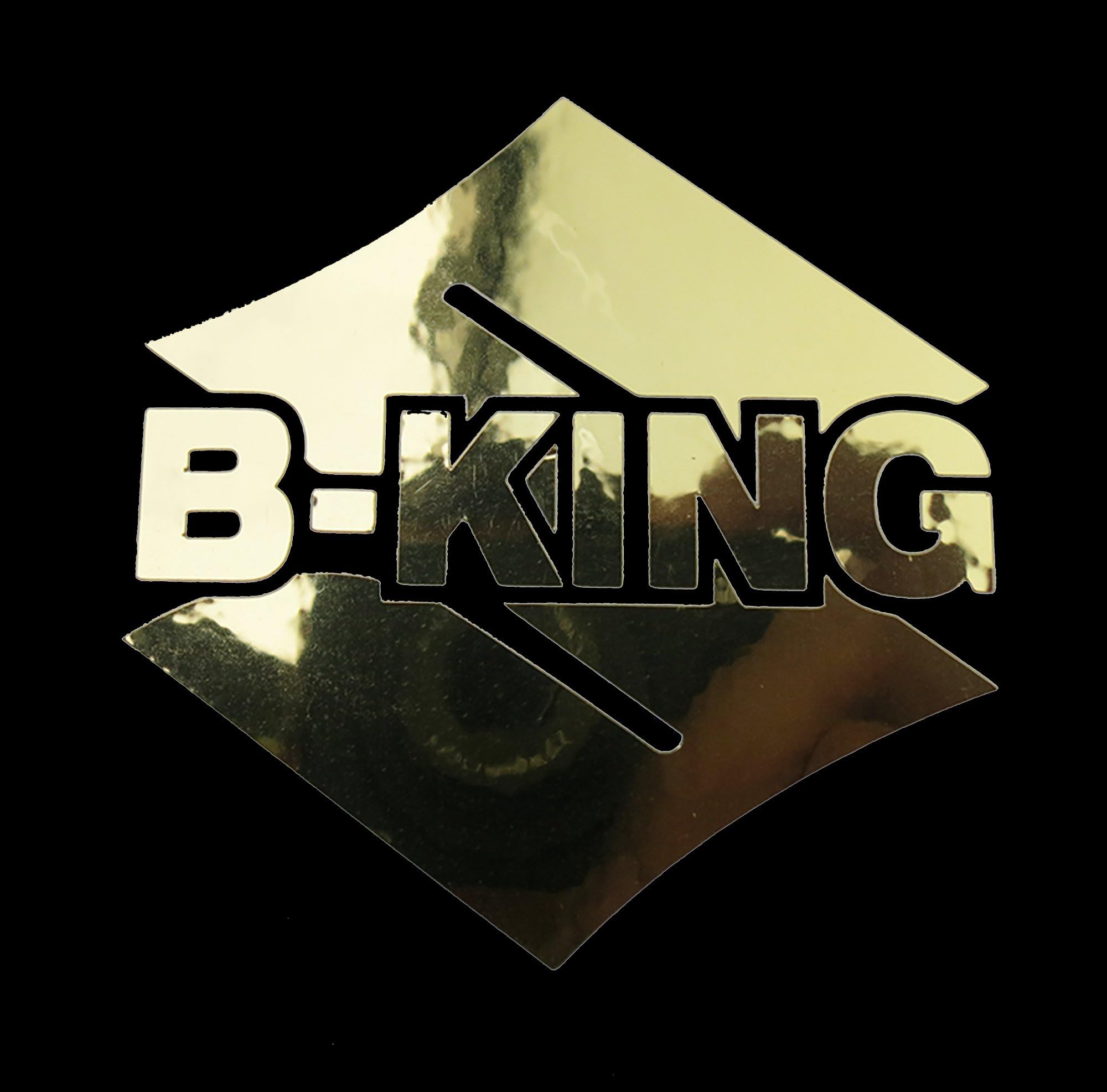 ! B-King Gold chrome Motorcycle decals stickers graphics x 2 pieces B King