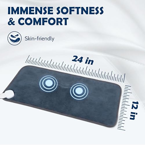 Vista 13 de DAILYLIFE Almohadilla térmica para aliviar el dolor de espalda, almohadillas térmicas eléctricas de 20 x 24 pulgadas para calambres, espalda