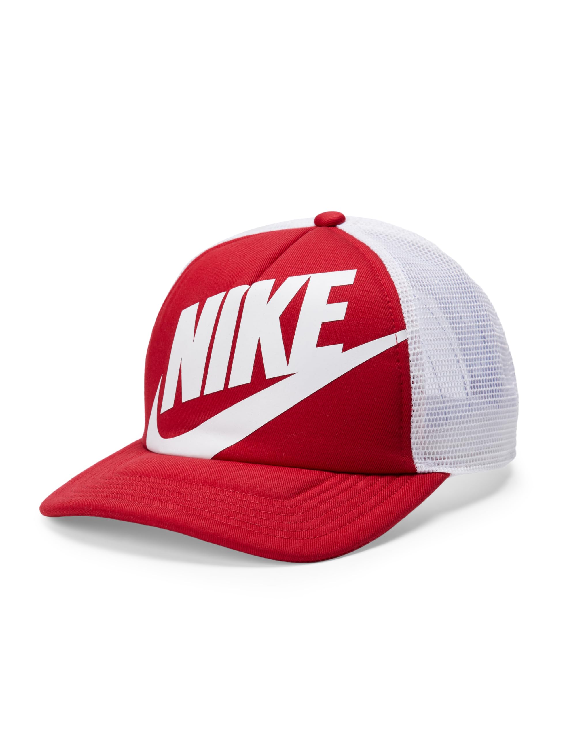 Nike Kid's Rise Structured Trucker Cap, Gym Red/White/White, 1SIZE