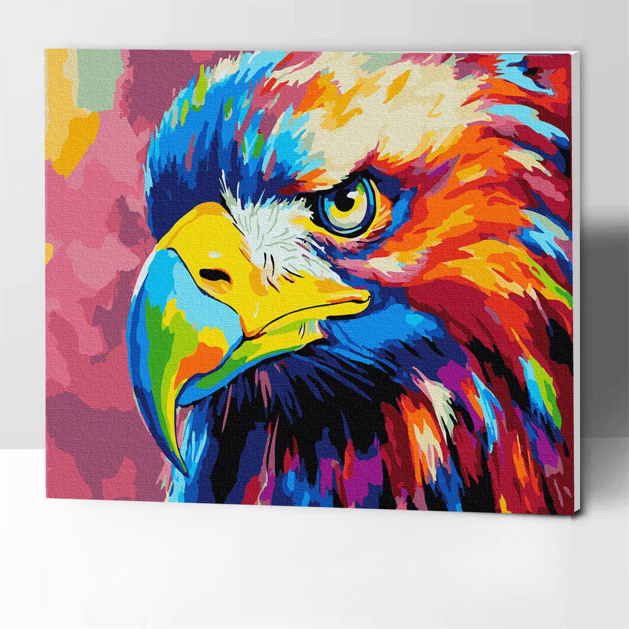 EOBROMD Dipingere con i Numeri Adulti Loto, Stagno Paint by Numbers Kits, Tela Senza Rughe con Pittura con i Numeri, Tra Cui Cornice in Legno e Cavalletto, Decorazione Domestica 30x40cm