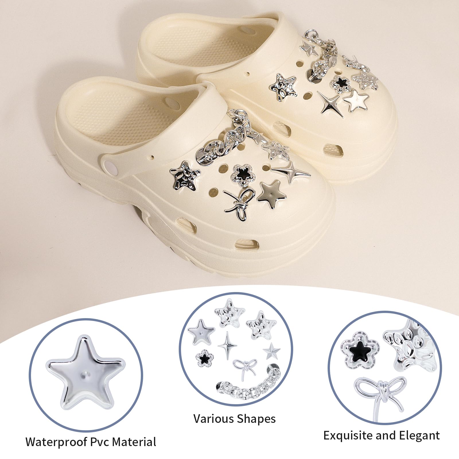 Schuh Charms, Süße Glitzernde Schuhanstecker Anstecke Set, DIY Schuhdekoration mit Strass, Schuh Anstecke Schuh Dekoration Zubehör für Mädchen Frauen Kinder