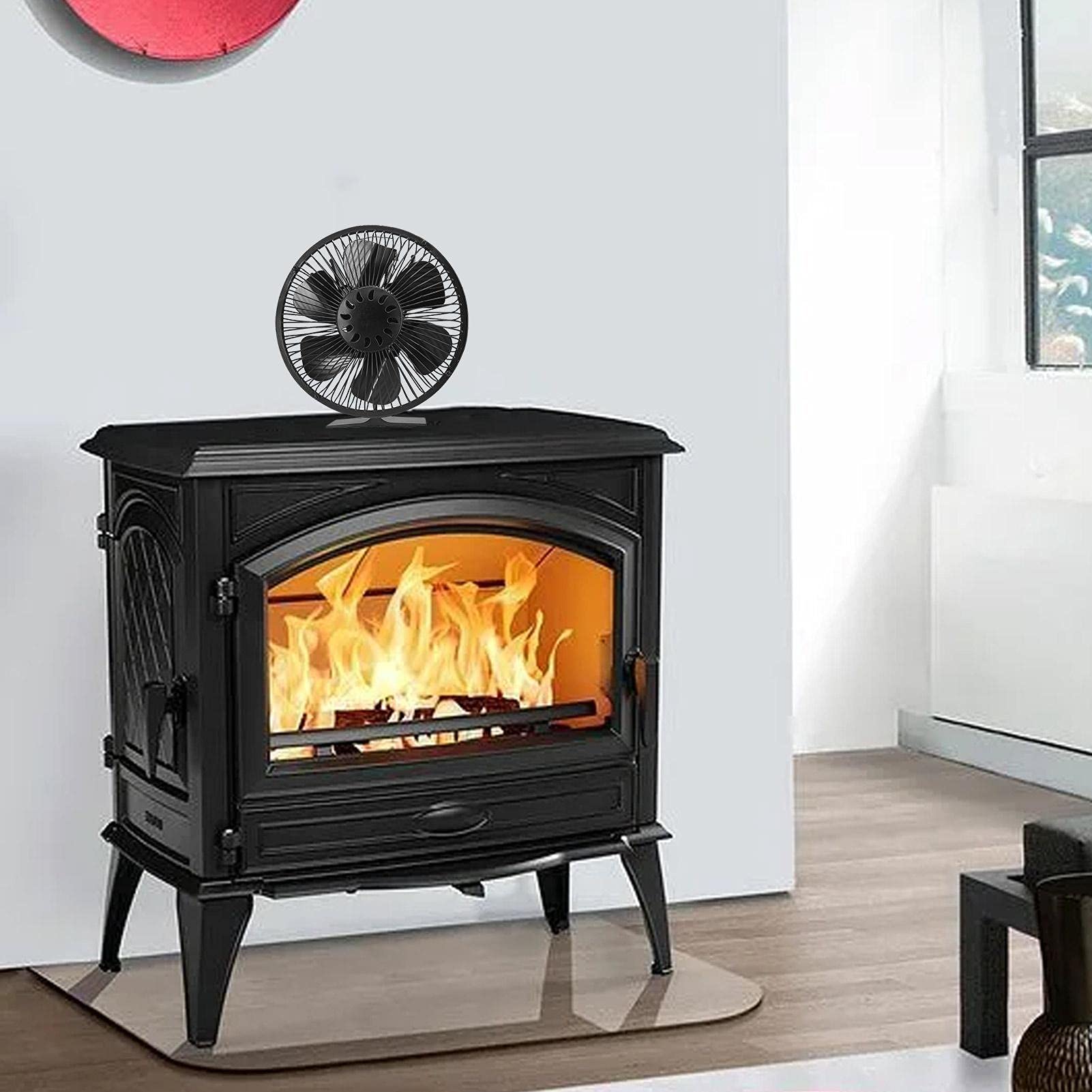Mrs. Jones Ventilator 6 vleugels voor houtkachel - efficiënt en stil