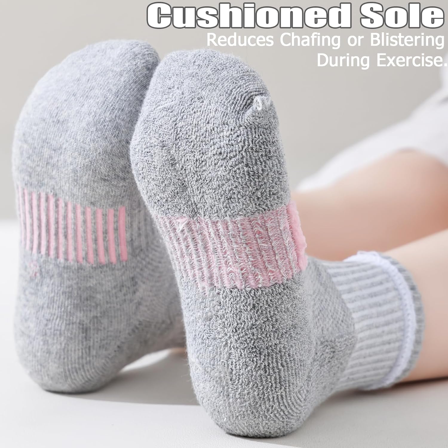 Kids Socks - Breathable Mesh & Cotton Ankle Athletic Socks for Boys & Girls, Youth 6/12 Pairs - Image 5