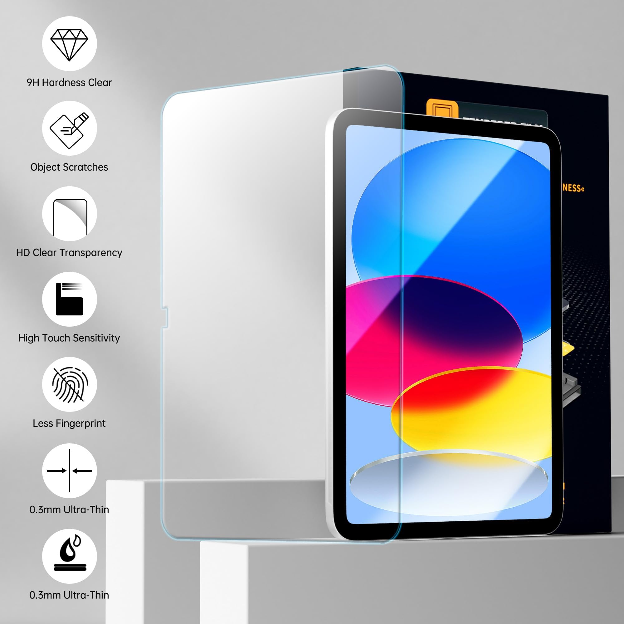 kenke Paquete de 2 protectores de pantalla para iPad Air de 11 pulgadas M4