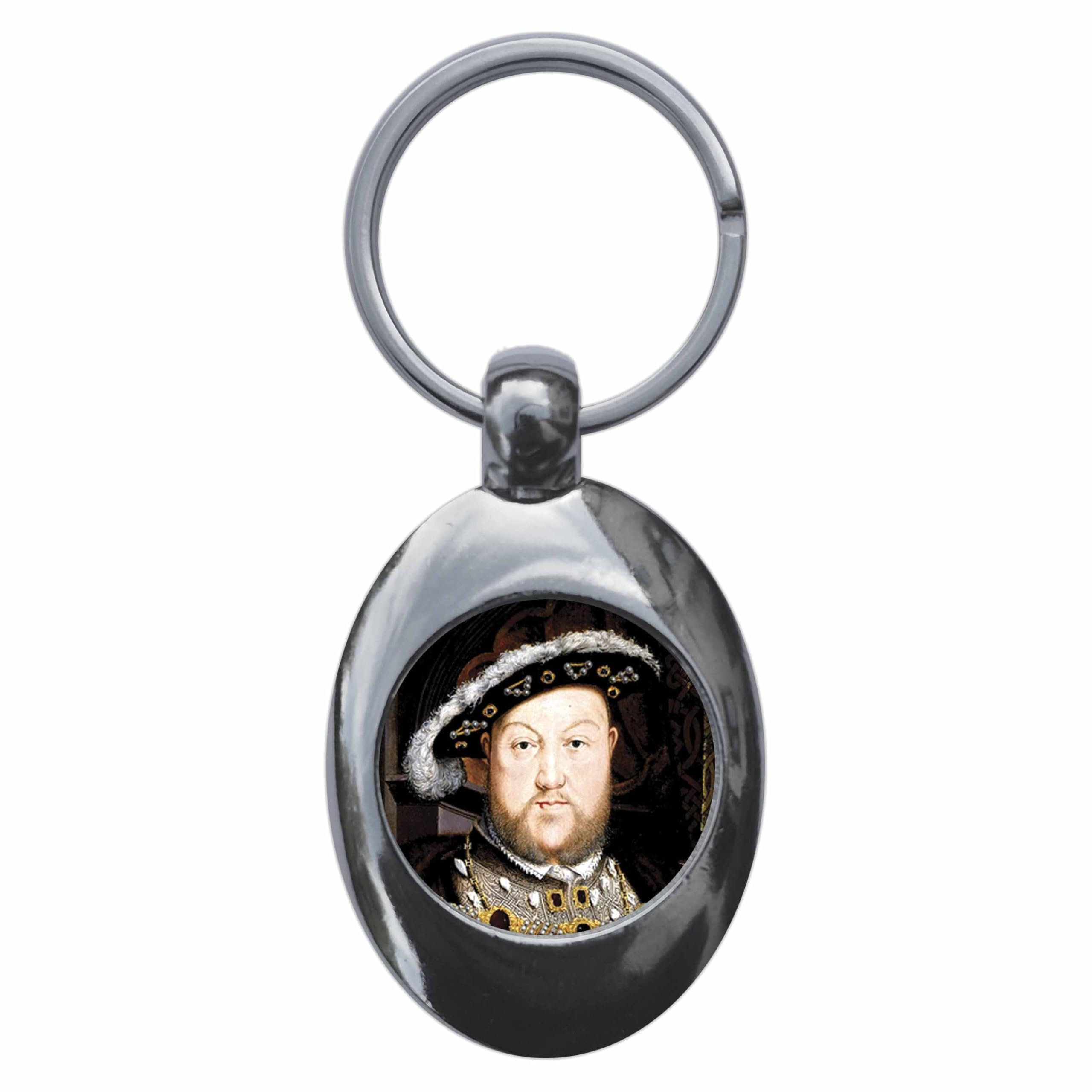 Ozorath King Henry VIII Keyring Keychain Key Ring Chain With Trolley Coin