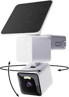 WYZE Solar Cam Pan 2K 360° Wireless Outdoor Security Camera, Solar Powered Pan-Tilt, AI Tracking, Color Night Vision