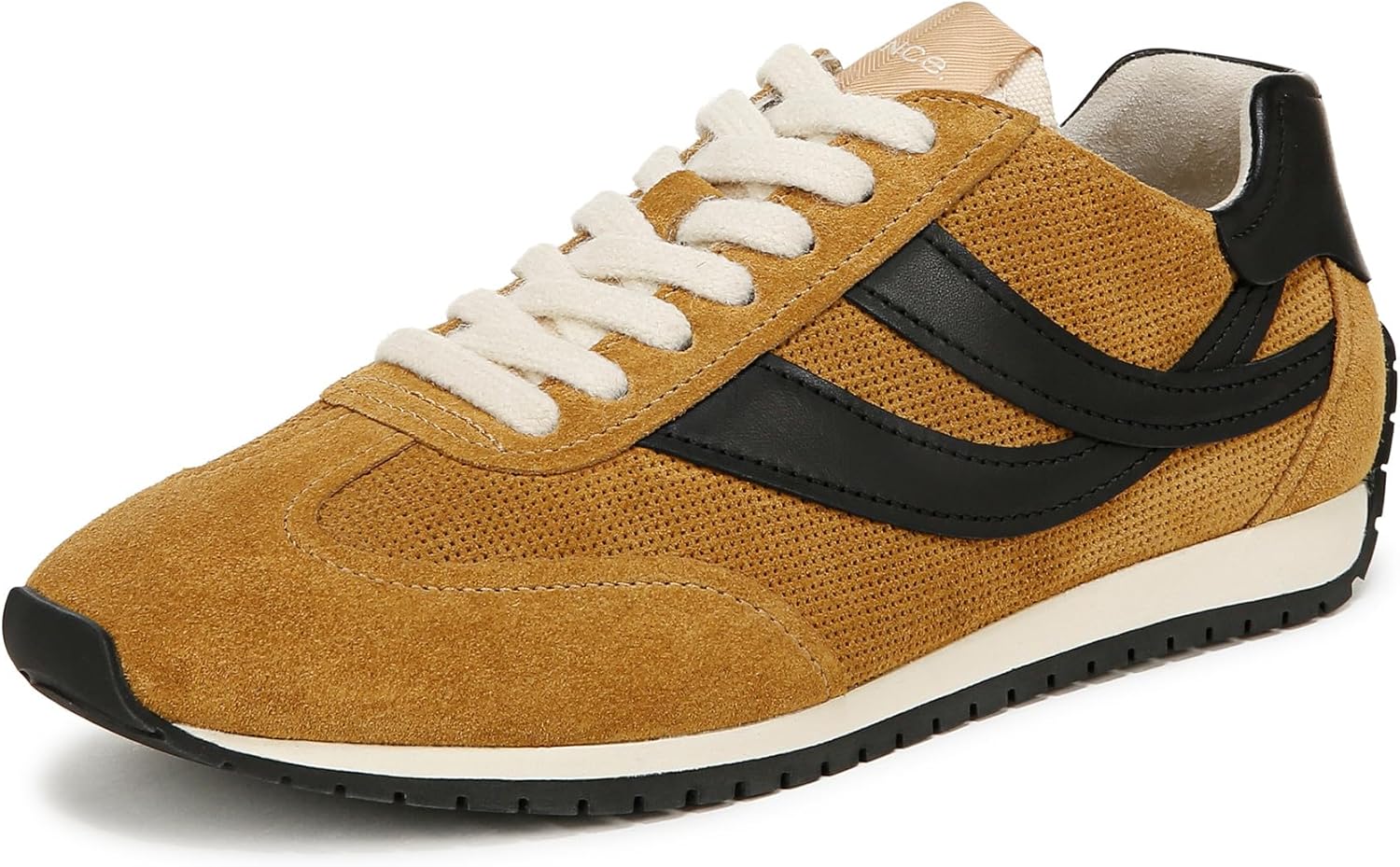Vince Womens Oasis Runner Sneaker Golden Desert Yellow Suede 9.5 M
