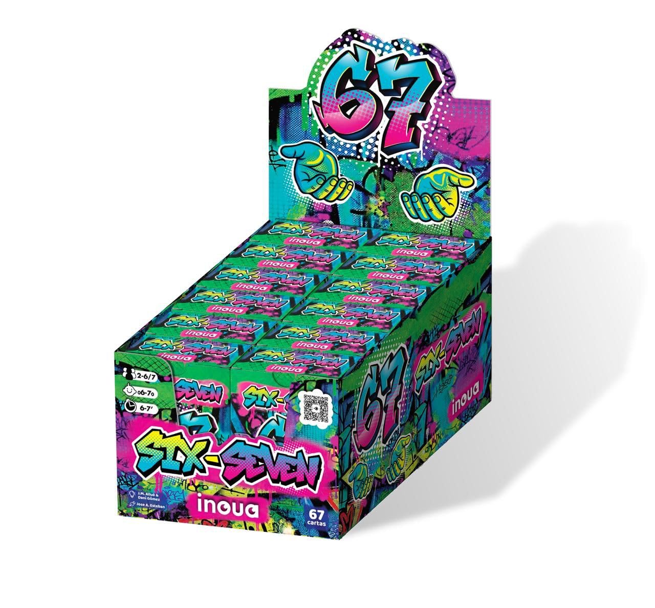 Pack 12 Juegos de Cartas Rápidos 6-7 para Tiendas o Regalo | Juego Familiar Infantil de Reflejos, Velocidad y Atención | Partidas de 6-7' | 2-7 Jugadores | Formato Portátil | Idiomas ES-EN-FR-PT