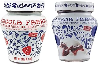 Amarena Fabbri Wild Cherries & Fabbri Strawberries Combo, 8oz each