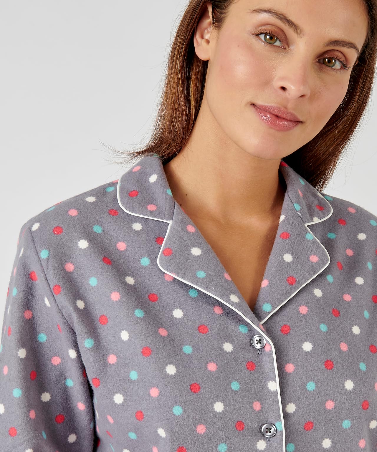 Damart Pyjama en Flanelle Ensemble de Pijama Femme