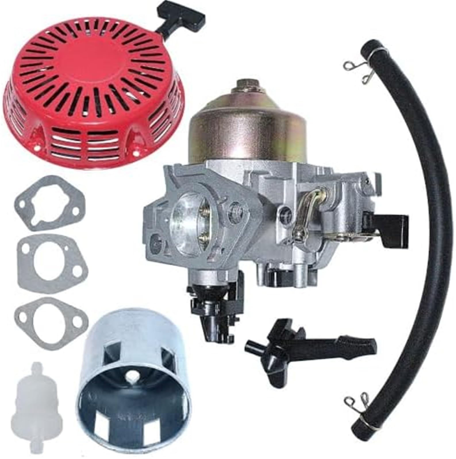 Gaźnik odrzutowy rozrusznik uszczelka gaźnika, dla Gx390 13Hp Gx 390 silnik kosiarki silnik filtr paliwa przewód powietrza Traktor ogrodowy Carb