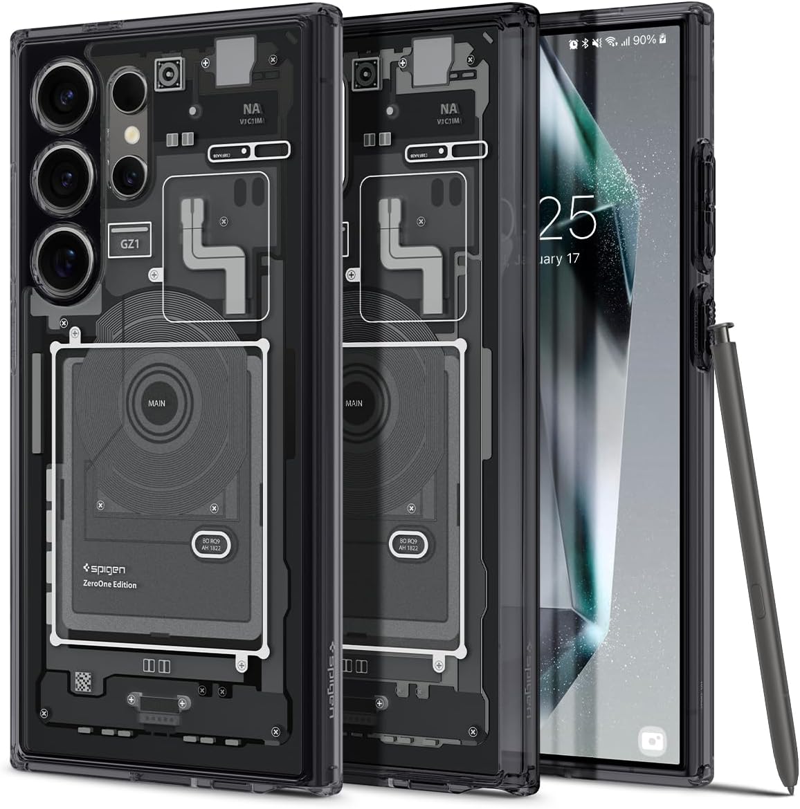 Ultra Hybrid Zero One Case Compatible with Samsung Galaxy S24 Ultra