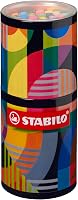 STABILO Pen 68 ARTY 45 darabos fém doboz filctoll készlet 2