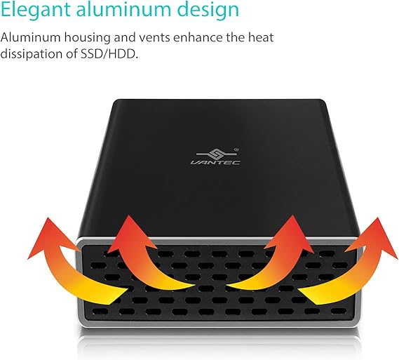 Vantec Nexstar GX USB 3.0 Dual 2.5 SATA SSD/HDD RAID Enclosure, Black (NST-272S3-BK)