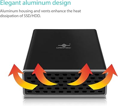 Vantec Nexstar GX USB 3.0 Dual 2.5 SATA SSD/HDD RAID Enclosure, Black (NST-272S3-BK)