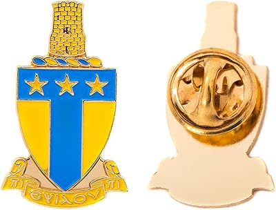 Alpha Tau Omega Lapel Pin Crest Enamel Souvenir Made of Metal Formal Wear Blazer Jacket ATO (Crest Pin)