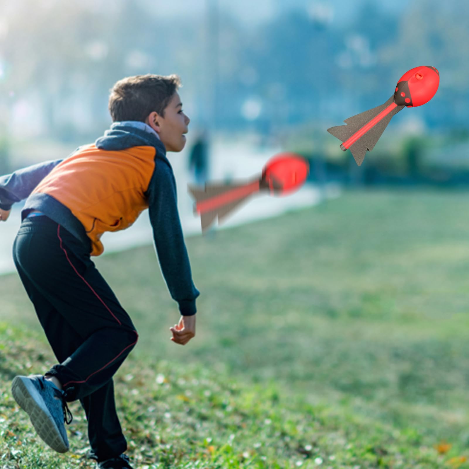 Torpedo Wurfball Mit Pfeife - Leuchtender Schaumstoff Wurfball Für Kinder