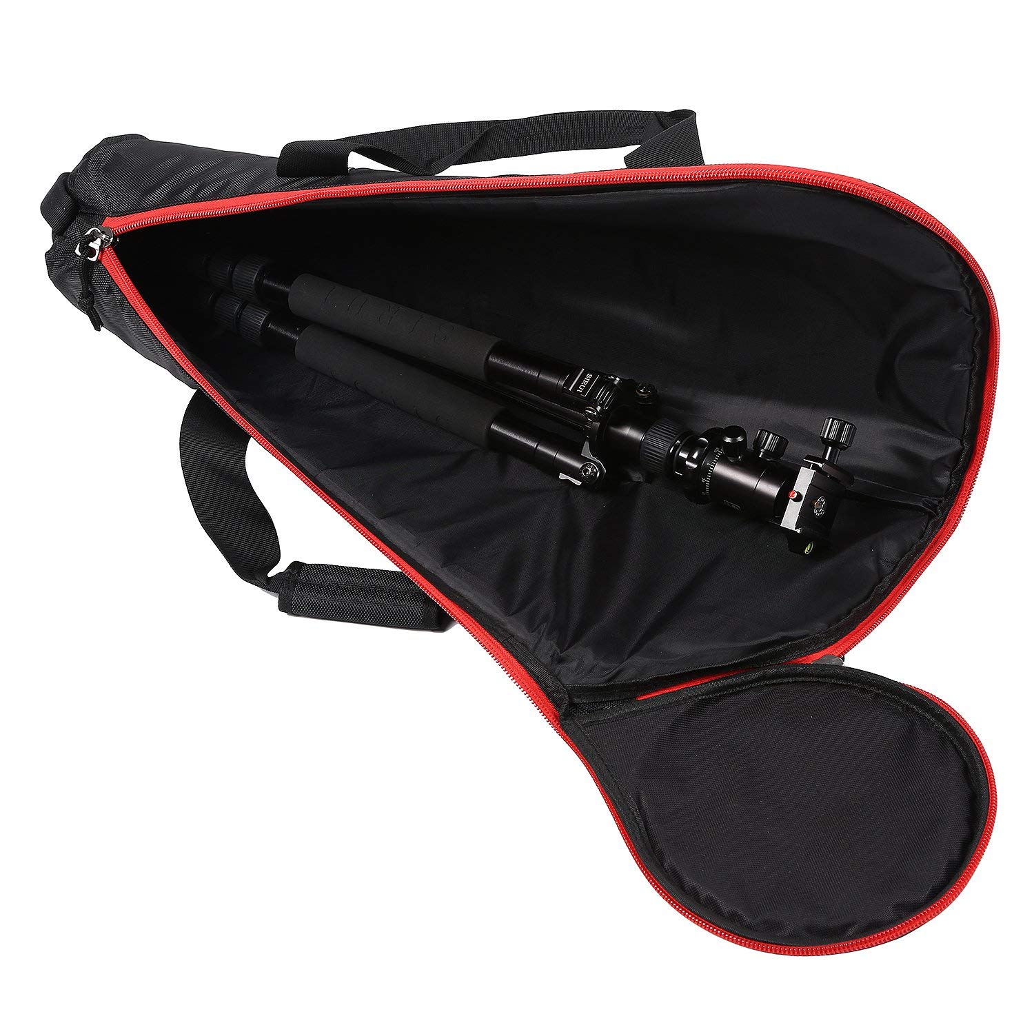 Bolsa de trípode negra para cámara, bolsa de viaje para fotografía, bolsa de protección de trípode de 80 cm, rojo & negro