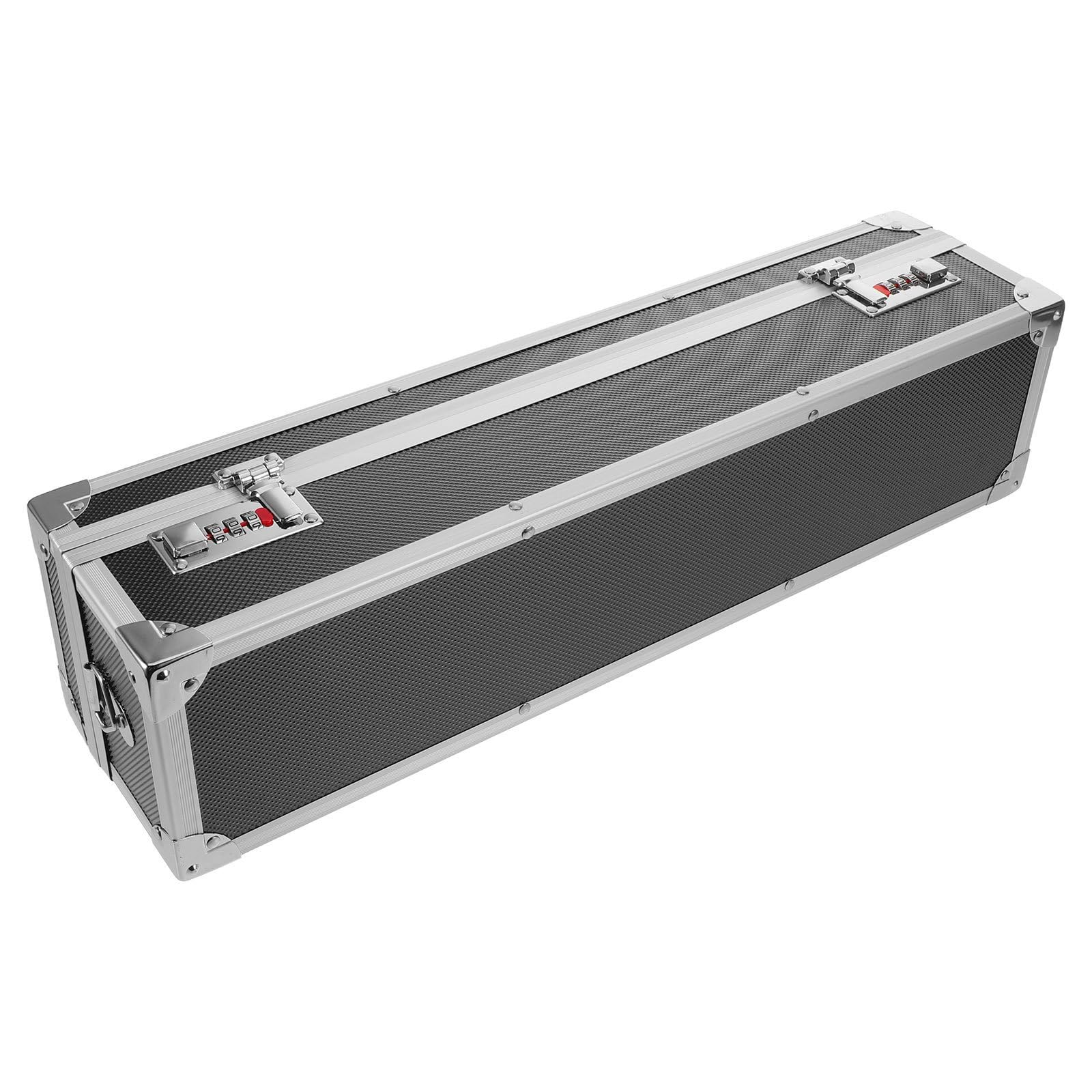 ULTECHNOVO Tragbarer Aluminium Messerorganizer mit 8 Fächern Doppelschloss und Hartem Gehäuse Kompakte Aufbewahrungsbox für Camping und Kochutensilien