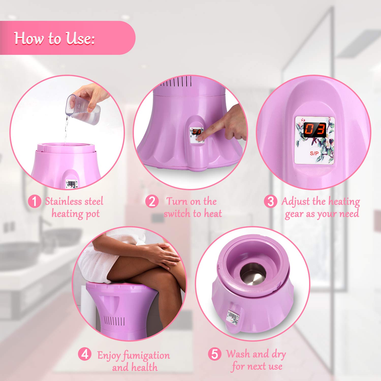 Buy Yoni Steam Seat Women Personal Healthy Care Yoni Vaginal Steamer
