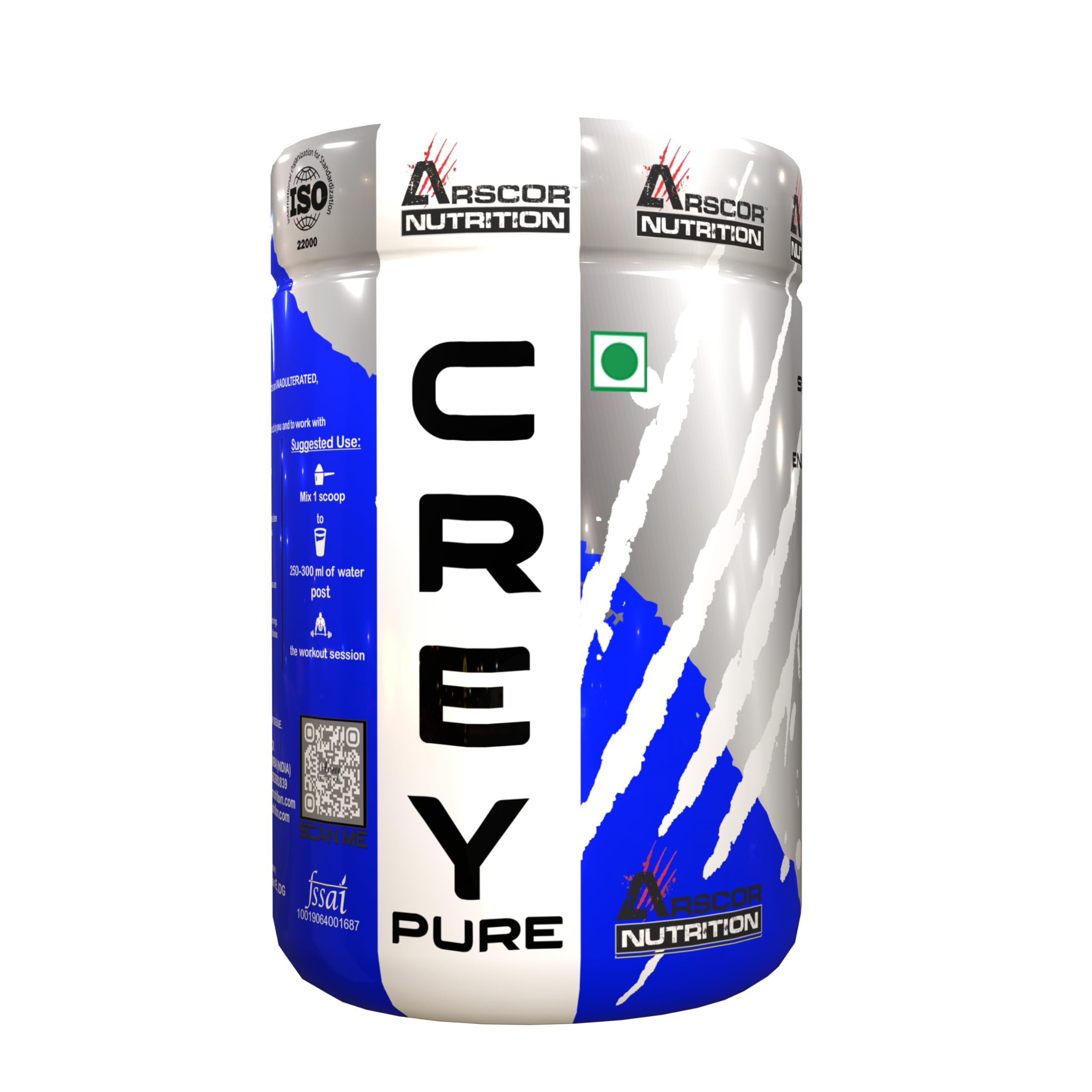 Creypure – Pure Creatine Monohydrate Powder for Enhanced Muscle Growth, Strength, and Performance – Superior Absorption for Pre/post Workout (150 gm, Unflavoured)-image-6